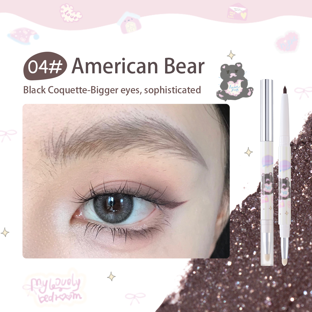 Collection of Bread Bear & Me Eyeliner in a gallery layout